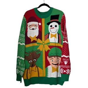 Tipsy Elves XXL Ugly Christmas Sweater Santa Elfe Rentier Schneemann Urlaub Strick - Bild 1 von 11