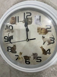 Betterware Katzen Wanduhr Miaut zur Stunde Brandneu Geschenk schrullige Deko  - Bild 1 von 11
