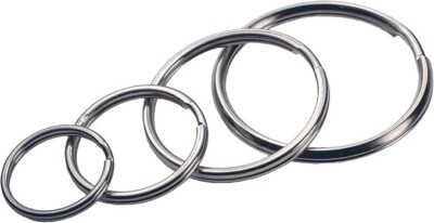 (4 PACK) Hillman Group Assorted Split Key Rin...