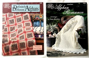 Definitely Different Afghans Romance Crochet Pattern Books Floral Woven Stunning - Picture 1 of 11