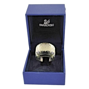 Anello Swarovski Nirvana Petite Cristallo Diamante Nero 846388 Misura 55 Etichette Scatola - Foto 1 di 9