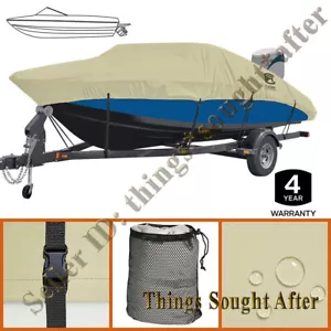 Waterproof Trailerable V-Hull Boat Storage Cover 17 18 19' ft to 102" Beam Width - Bild 1 von 7