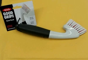 OXO Good Grips Grout Brush Scrubs Grout Shower Door Tracks and Plumbing fixtures - Picture 1 of 1