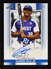 2018 Leaf Metal Perfect Game All-American Classic 1/1 Damone Hale Jr Auto 0v2f