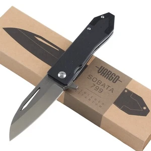 Vargo Sobata 799 Titanium Ceramic Blade Framelock Folding Pocket Knife VR501 G10 - Picture 1 of 2