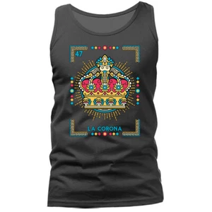 LA CORONA MEXICAN LOTERIA CARD GRAPHIC TANK TOP - Imagen 1 de 11