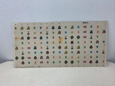 Vintage Sesame Street Missing Match Ups Memory Game Board A & B Muppets RARE! - Image 1 of 4