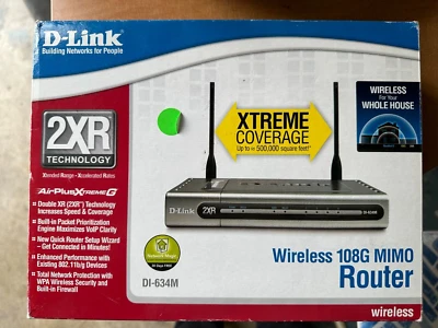 D-Link DI-634M 108 Mbps 4-Port 10/100 Wireless G Router - Image 1 of 4