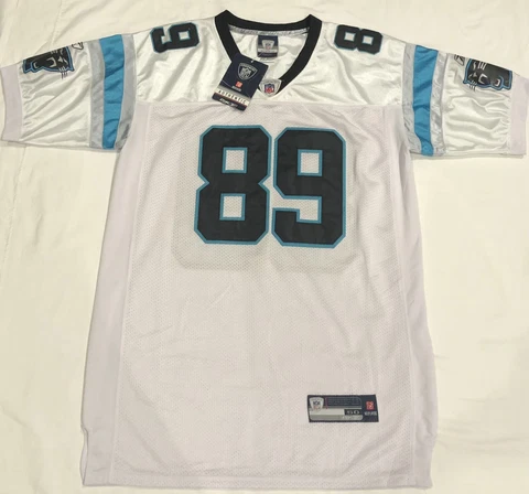 Vintage Reebok NFL Carolina Panthers #89 Steve Smith Stitched Jersey Size 50 Cover