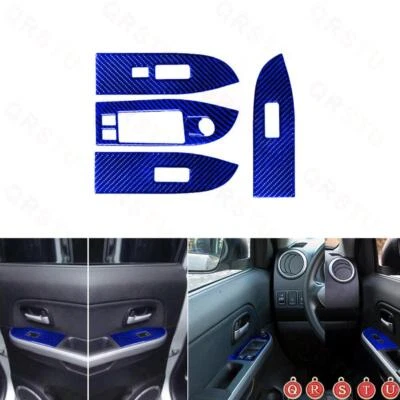4x Door glass lift panel Carbon Fiber Sticker For SUZUKI GRAND VITARA Manual RED Foto 1 de 4