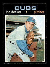 1971 Topps Joe Decker #98 Rookie Card RC Chicago Cubs Set Break