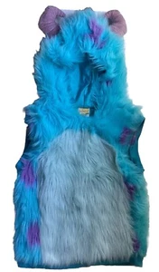 Disney Monsters Inc Sulley Costume/DressUp 2T-4T Fur Hoodie Vest Kids- Halloween - Picture 1 of 18