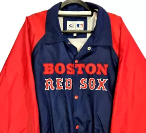 Vintage MLB Boston Red Sox G-III Windbreaker Baseball Jacket Snaps Men's Size XL - Picture 1 of 16