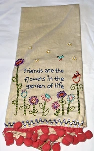 Toalla de mano Natural Life “Los amigos son las flores en el jardín de la vida” - Imagen 1 de 6