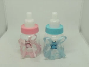 12 STCK. Partybedarf Geschenk Gefallen Baby Dusche Füllbare Flaschen Junge Mädchen Dekoration - Bild 1 von 4
