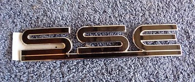 NEW 96-99 Metal Pontiac BLACK Bonneville SSE Trunk or Door Emblem Nameplate - Image 1 of 2
