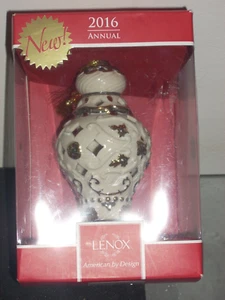 Lenox 2016 Annual Christmas Ornament Spire 24K Gold Details 6" - Picture 1 of 1