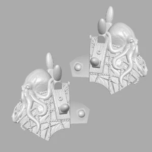 Pirate Captain pauldrons for use with Mythic Legions figures - Picture 1 of 1