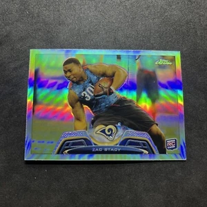 2013 Topps Chrome Refractor Zac Stacy #90 Rookie RC - Picture 1 of 2