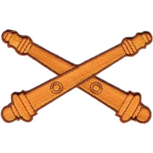 Field Artillery Crossed Cannons Canonades Patch - Picture 1 of 6