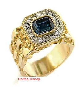 Men’s Sappire Austrian Ring Size 11 or 12 - Picture 1 of 1