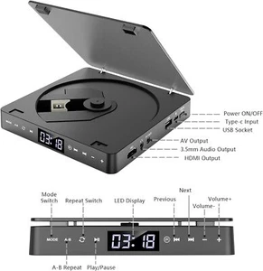 DVD Player Mini CD für TV Freier Tragbarer + Fernbedienung HD 1080P HDMI/AV - Bild 1 von 8