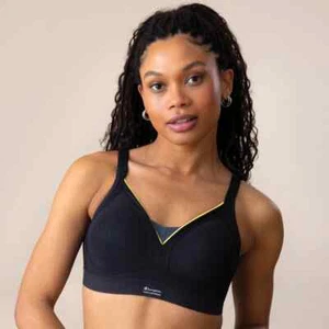 Champion Women's Shock Absorber S015F Active Shaped Support Bra, Black, 34C - Picture 1 of 6