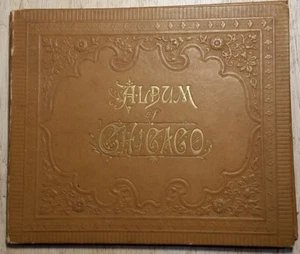 c1880s Album of Chicago IL 21 Views Stock Yards Important Downtown Buildings etc - Imagen 1 de 17