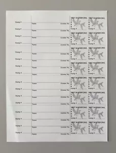 2000 Standing Rock Sioux Indian Reservation Gaming Stamp Waterfowl SR103 - Sheet - Picture 1 of 8