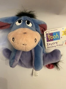 Disney Eeyore Bean Bag Plush Beanbag Friend 8" Mattel Stuffed Animal - Picture 1 of 1