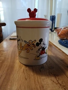 Disney Characters 6" Disney Ceramic Cookie Jar Canister With Lid - Picture 1 of 8