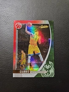 2019-20 Panini Absolute Red Giannis Antetokounmpo #9  /199 Bucks - Picture 1 of 2