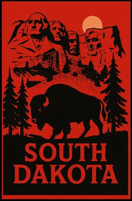 Mount Rushmore And South Dakota Poster - Image 1 of 4