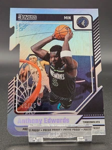 2024-25 Panini Donruss Anthony Edwards #165 Silver Press Proof Die-Cut 46/75 - Bild 1 von 3