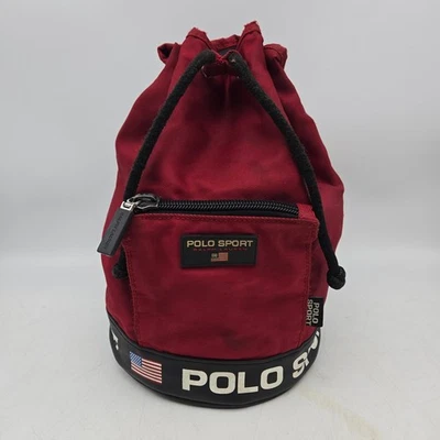 Винтажный Polo Sport Ralph Lauren красный синий слинга сумка Y2K - Изображение 1 из 4