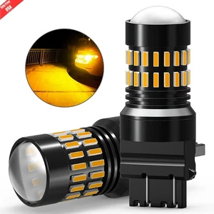 3157 3156 4157 48-LED Turn Signal Light Canbus LED Bulbs Amber Anti Hyper Flash - Picture 1 of 21