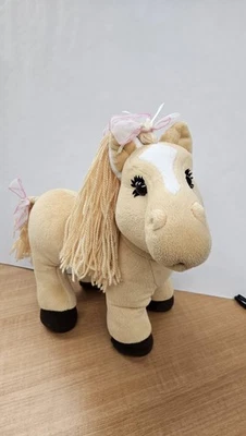 De colección 2005 Cabbage Patch Kids Poni Peluche Caballo Marrón Tostado Arcos Juguete para Jugar Foto 1 de 4