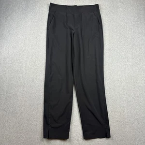 Athleta Damenhose 6 schwarz gerades Bein Tasche Stretch Pull-On Brooklyn Fitnessstudio - Bild 1 von 10