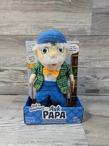 Ask Papa the Talking Jewish Grandpa Mensch on the bench Doll Answers Questions - Picture 1 of 10