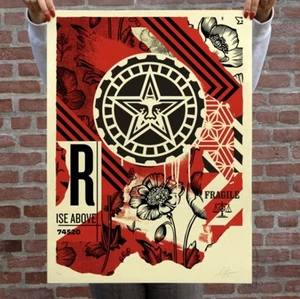 Shepard Fairey Obey RISE ABOVE ANDRE Signed Numbered Screen Print xx/550 - Picture 1 of 1