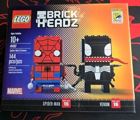 LEGO 41497 Brickheadz SDCC SPIDERMAN & VENOM Comic Con 2017 Exclusive Sealed