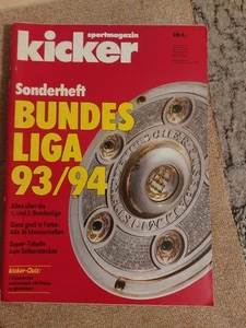Kicker Sonderheft - Bundesliga 93/94- guter Zustand - mit Stecktabelle - Bild 1 von 1
