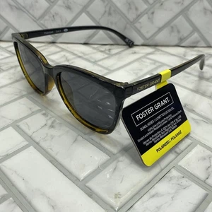 NWT Foster Grant Sunglasses FGLP 24 49 BLK Black Tortoise Frames - Picture 1 of 8