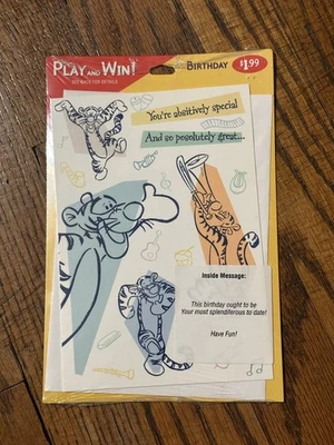 RARE Vintage Hallmark Disney Winnie The Pooh & Friends “Play & Win Instantly” - Image 1 of 2