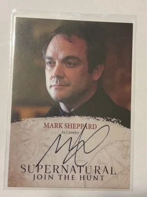 MARK SHEPPARD SUPERNATURAL CRYPTOZOIC S 4-6 ON CARD AUTO SSP! CROWLEY 🔥 RARE - Image 1 of 2
