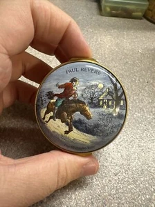 HALCYON DAYS BILSTON BATTERSEA PAUL REVERE THE MIDNIGHT RIDE EMAILLE SCHMUCKKÄSTCHEN - Bild 1 von 9
