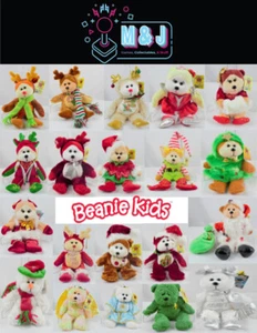 Beanie Kids: CHRISTMAS BEARS Santa, Reindeers + More NWT *RARE* (Aus Seller) - Picture 1 of 23