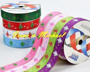 UK Verkäufer 3/8 Zoll (9 mm) Kunsthandwerk Ripsband Weihnachtsbaum Weihnachtsverkauf AS013 - Bild 1 von 2
