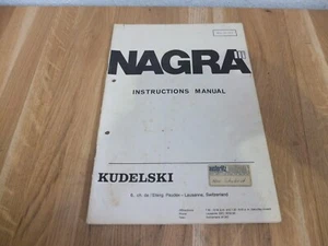 Nagra Kudelski III Bedienungsanleitung TOP !!! Reinschauen !!! - Picture 1 of 1