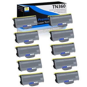 Cartucho de tóner 10PK negro TN360 TN-360 para Brother MFC-7340 DCP-7030 HL-2150N - Imagen 1 de 7